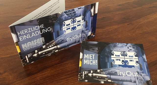 Kaiser Werkzeugbau Einladung Karte Print